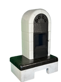 Semineu pe lemne KOPPE – 9 kW, cu bancă ceramică