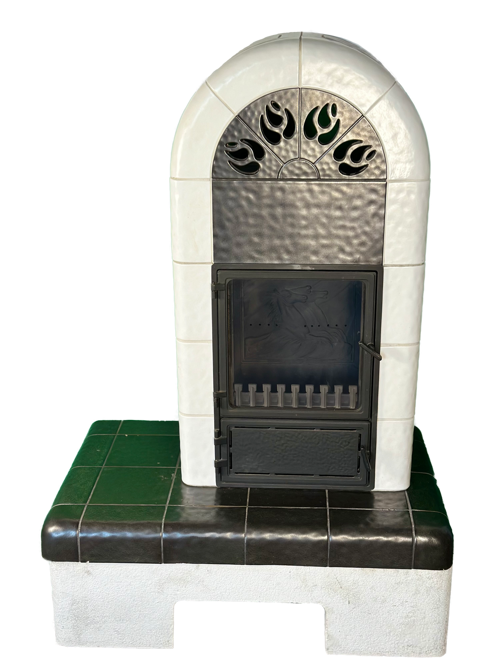 Semineu pe lemne KOPPE – 9 kW, cu bancă ceramică